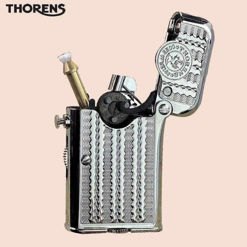 THORENS Single Claw Lighter: Vintage, Automatic, Brass Design