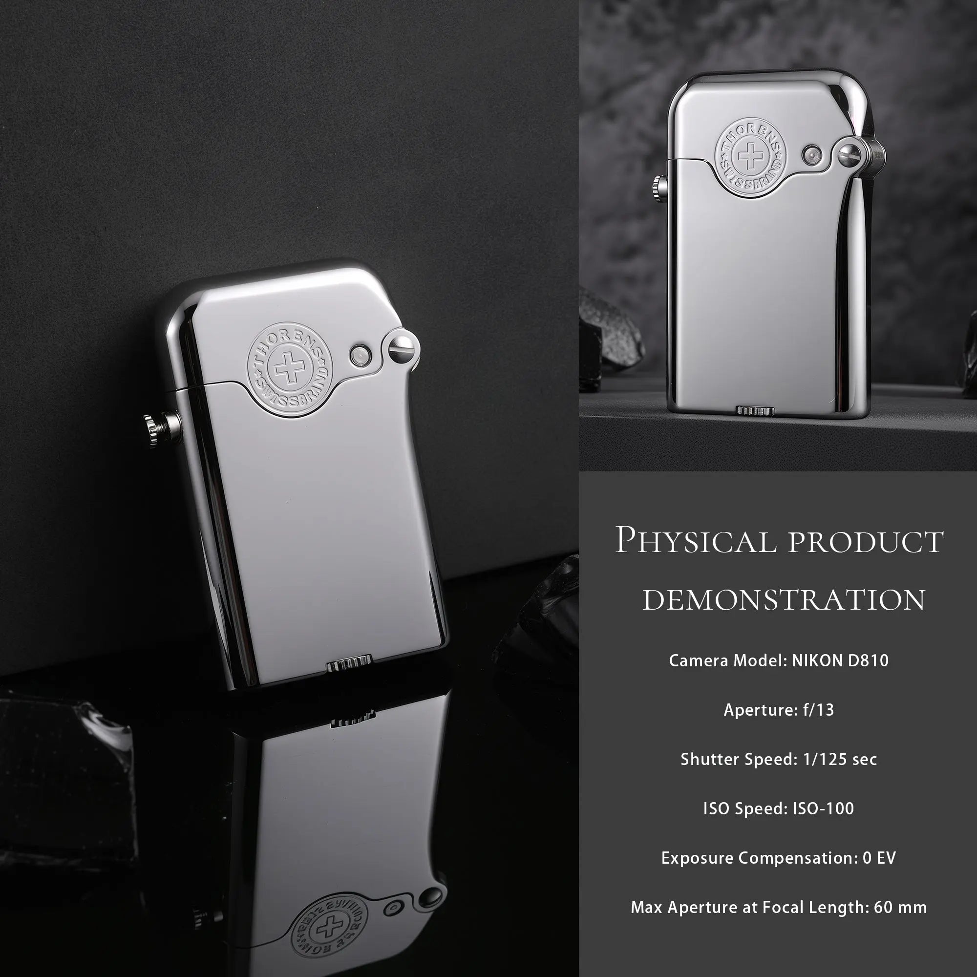 Gen 3 - Single Claw - Glossy with Brand Emblem (Bottom-fill) - Silver THORENS