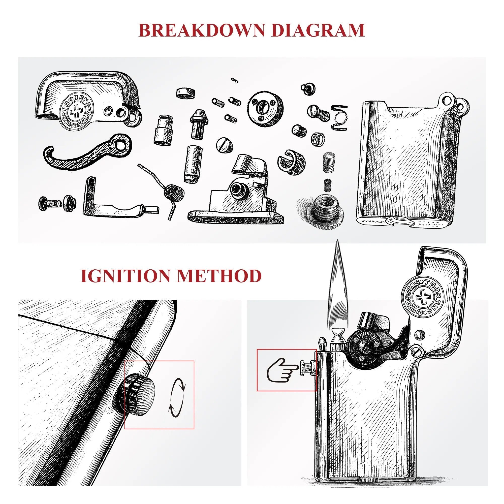 Gen 3 - Single Claw - Glossy with Brand Emblem - Black THORENS