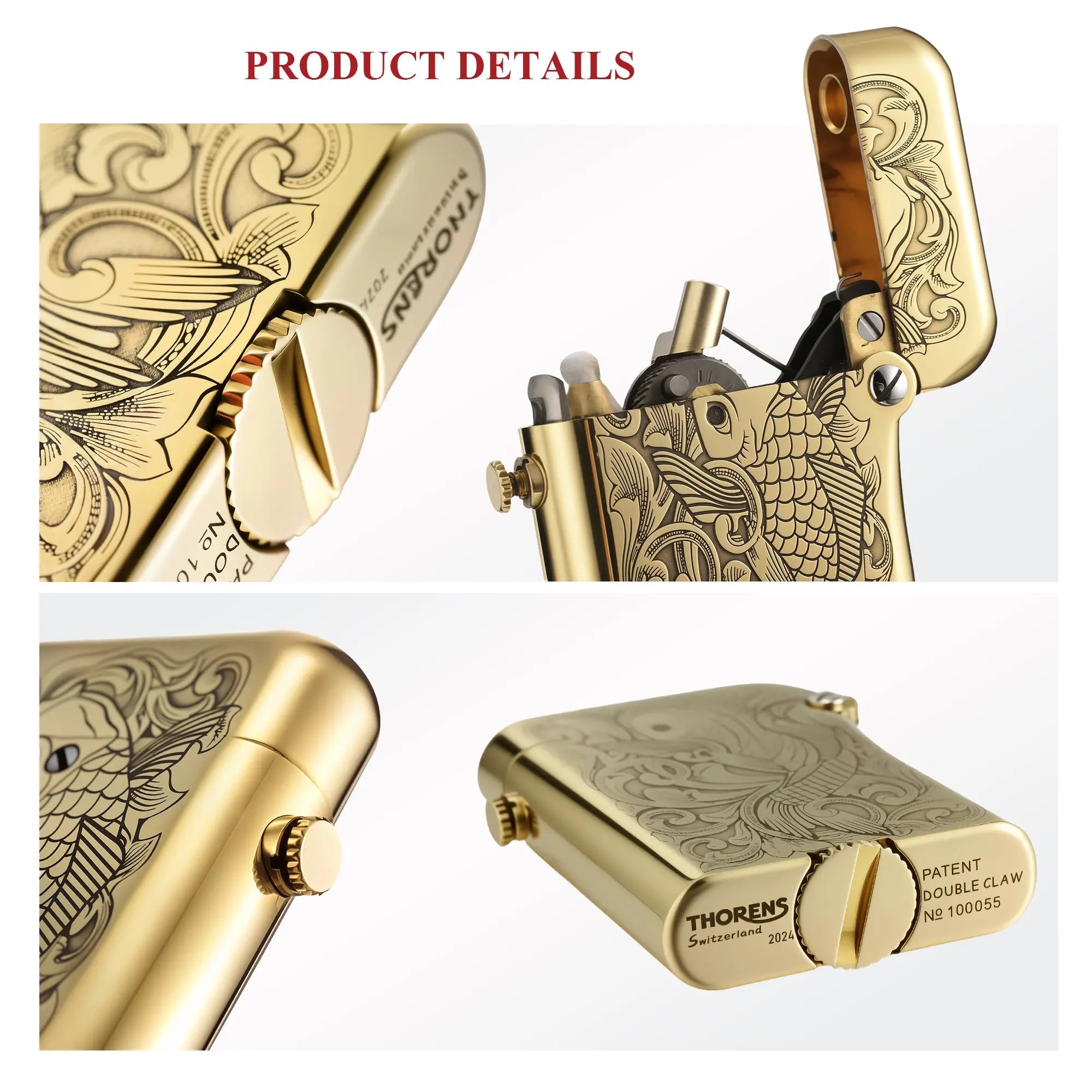 Gen 4 - Double Claw - Engraved Koi Pattern THORENS