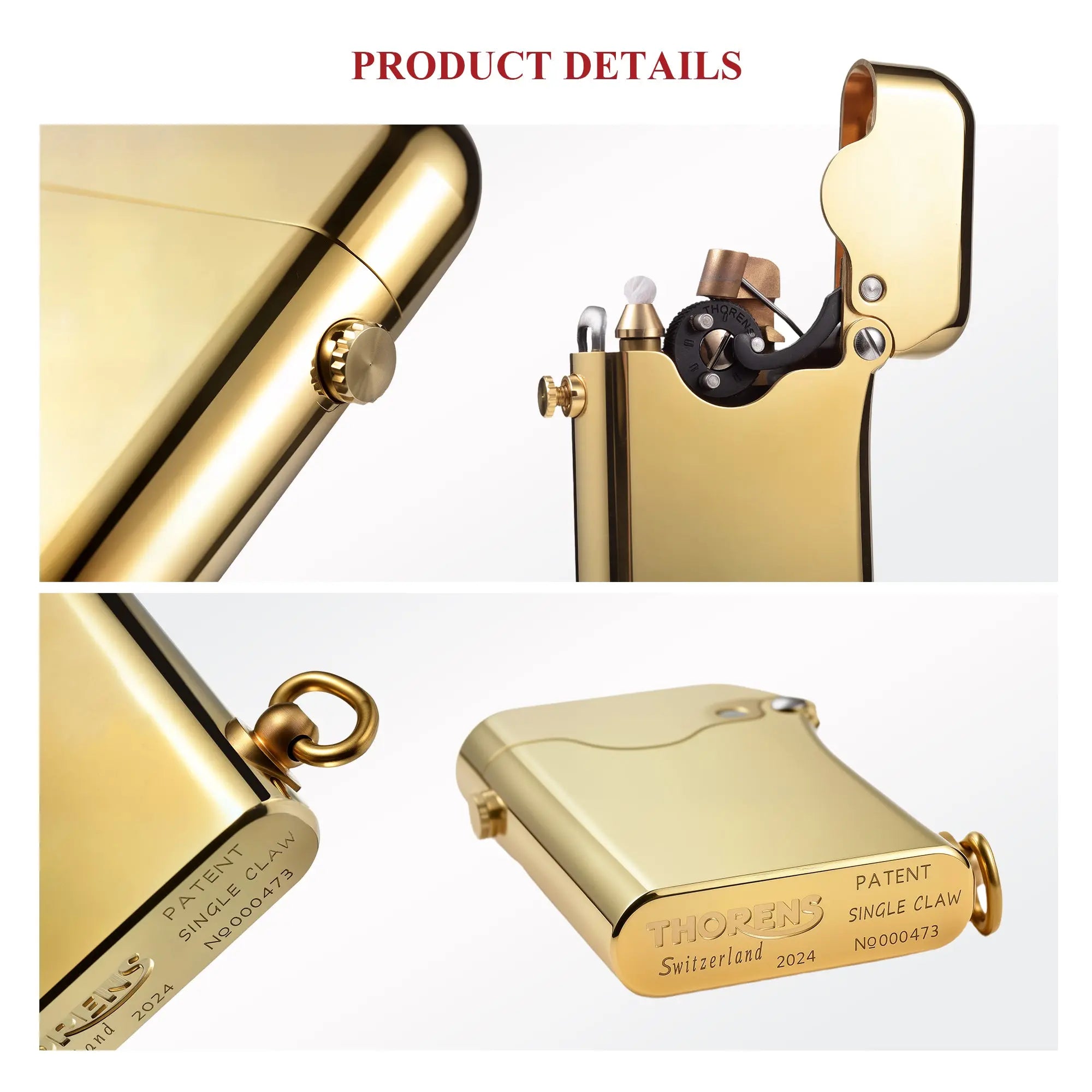 (NEW)Gen 1 - Single Claw - Glossy - Brass Finish THORENS