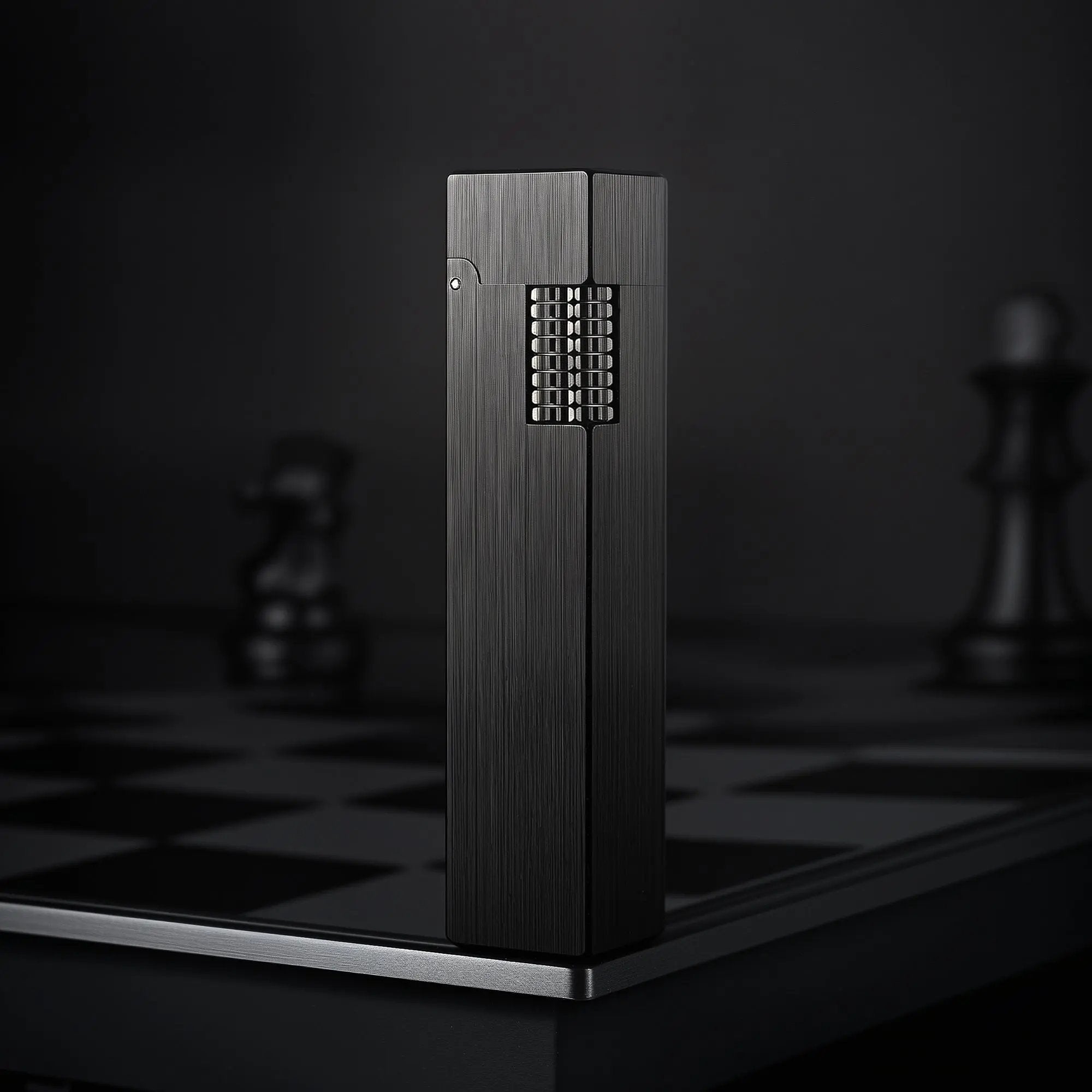 Side Slip - Rectangular Lighter - Glossy - Black THORENS