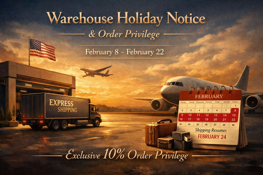 Warehouse Holiday Notice & Order Privilege THORENS-USA