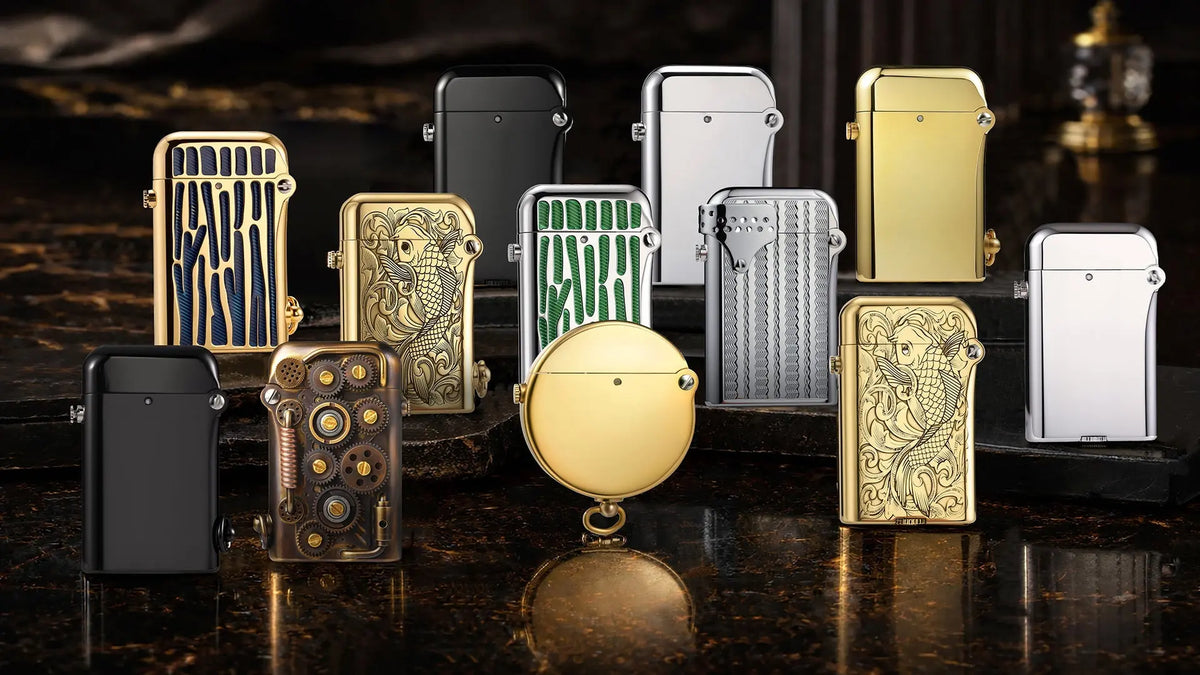 Double-Claw Series: Balanced Mechanical Engagement in THORENS Automatic Fluid Lighters THORENS-USA