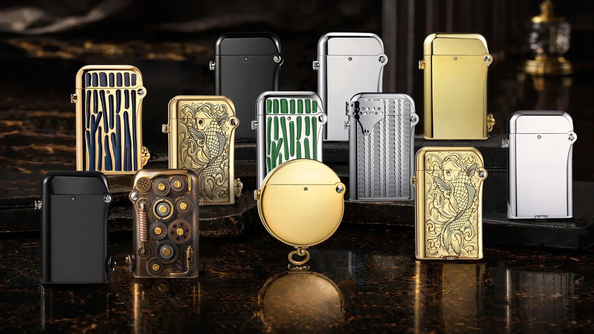 Double-Claw Series: Balanced Mechanical Engagement in THORENS Automatic Fluid Lighters THORENS-USA