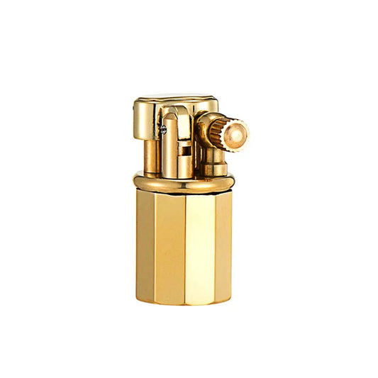 NEW THORENS Vintage kerosene lighter,Handmade small chubby lighter,Creative Mini Portable Brass Retro style,Unique gift for him/her