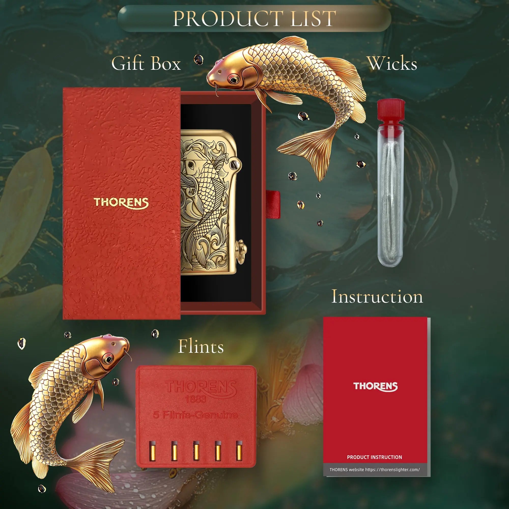 Gen 2 - Double Claw - Engraved Koi THORENS
