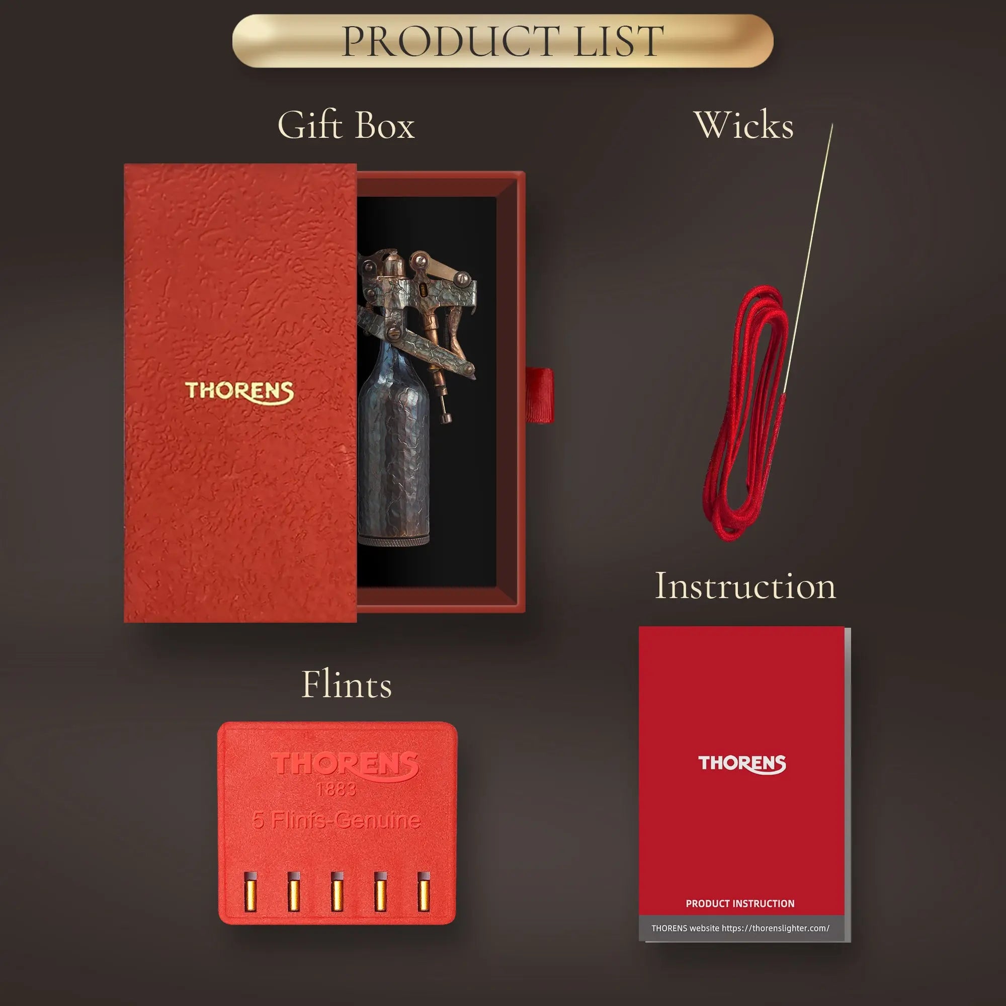 2025 New Products｜ Trench Lighter - Capitol - Hand Carved Cracks THORENS