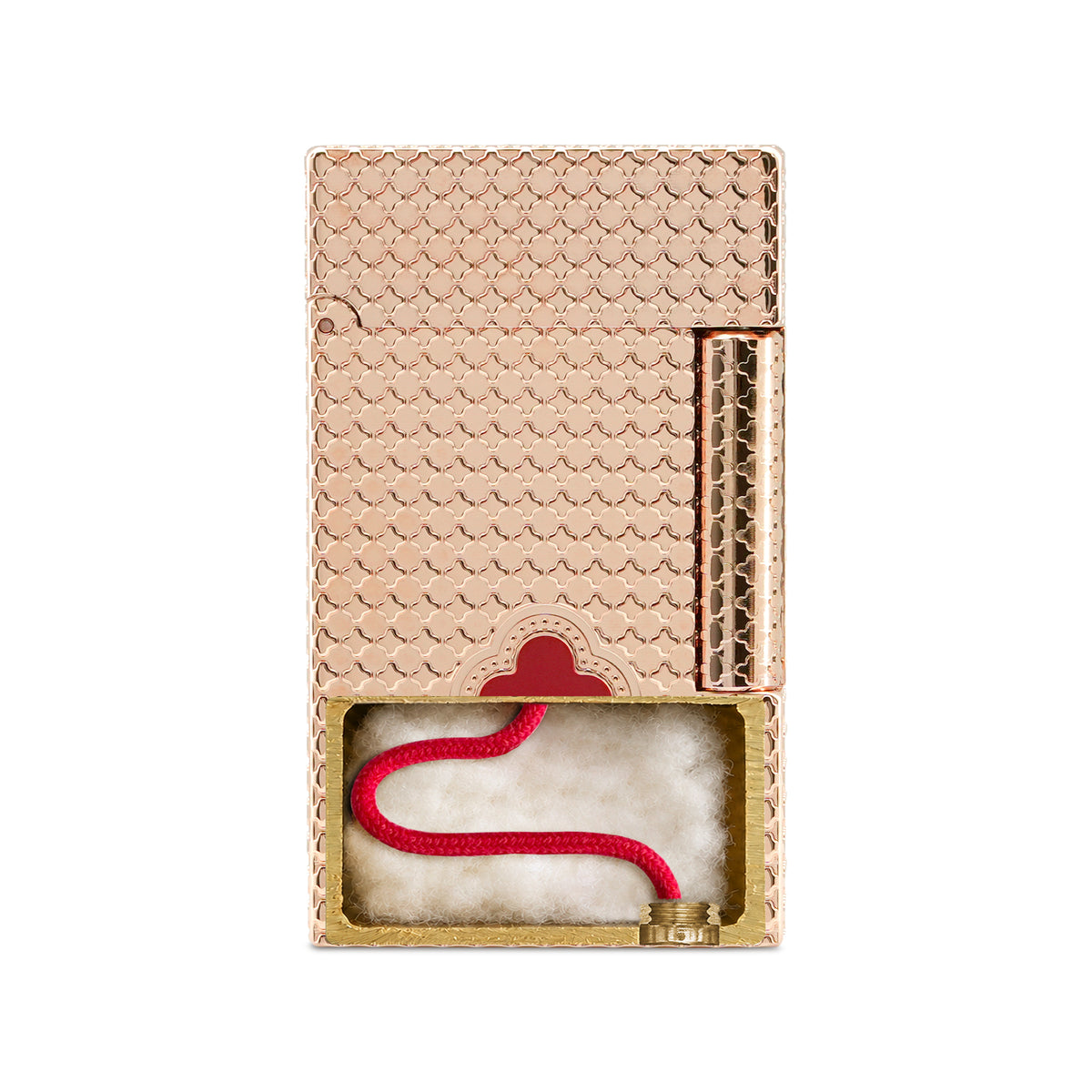 Clover Monogram Rose Gold- Ruby Clover