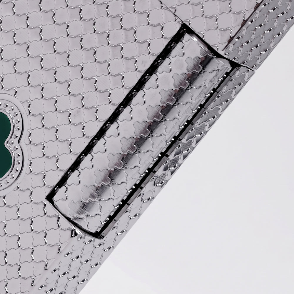 Clover Monogram Silver – Emerald Clover