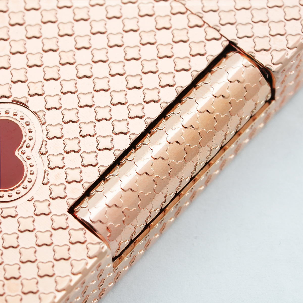 Clover Monogram Rose Gold- Ruby Clover