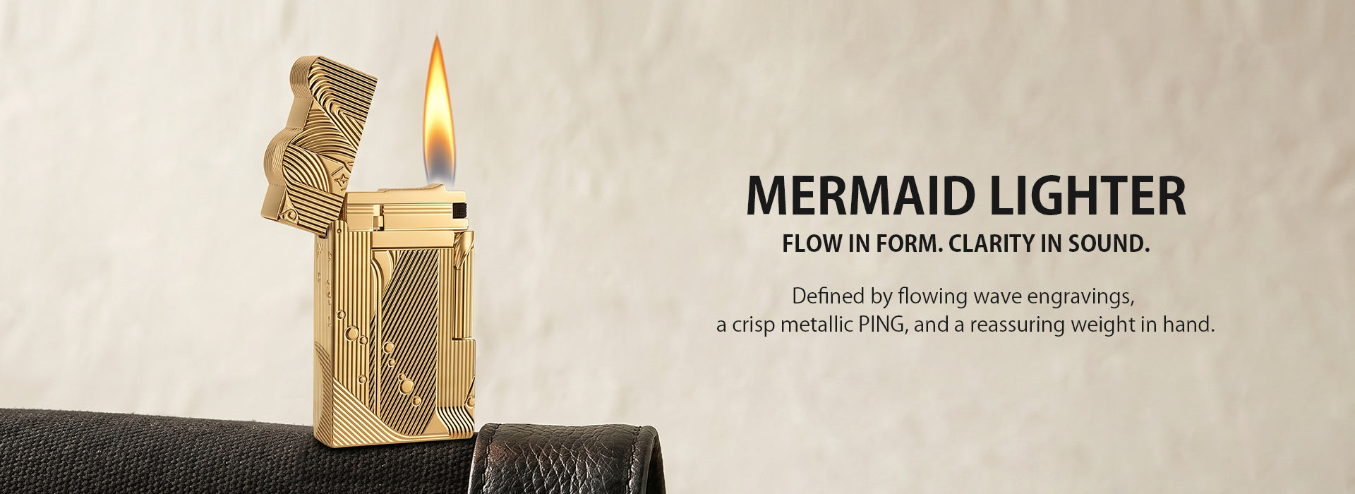 Crisp Sound - Briquet Mermaid - Or