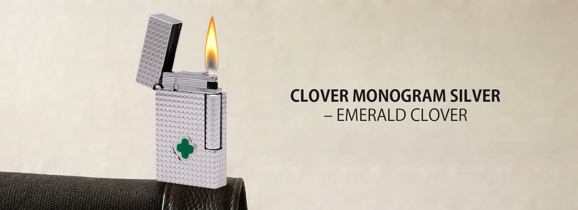 Clover Monogram Silver – Emerald Clover