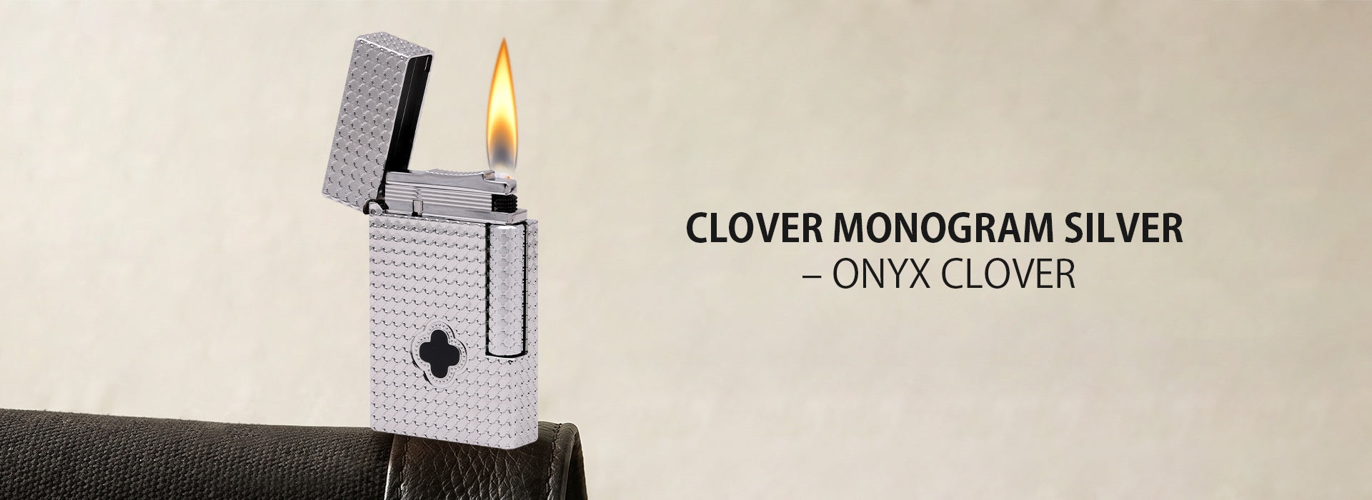 Clover Monogram Silver – Onyx Clover