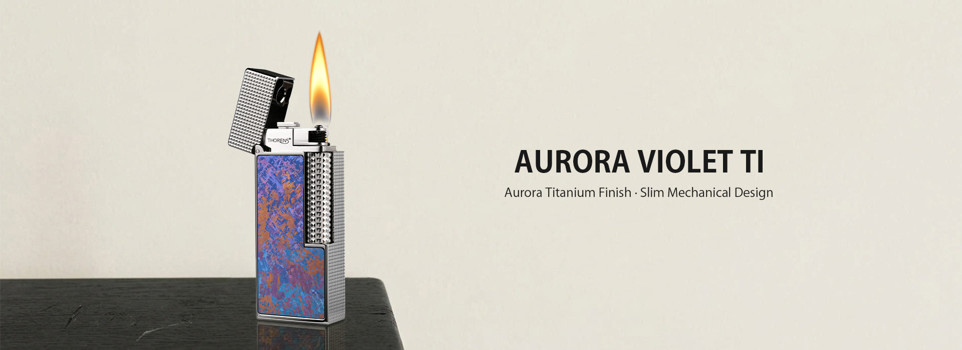 Encendedor estrecho - Titanio violeta aurora
