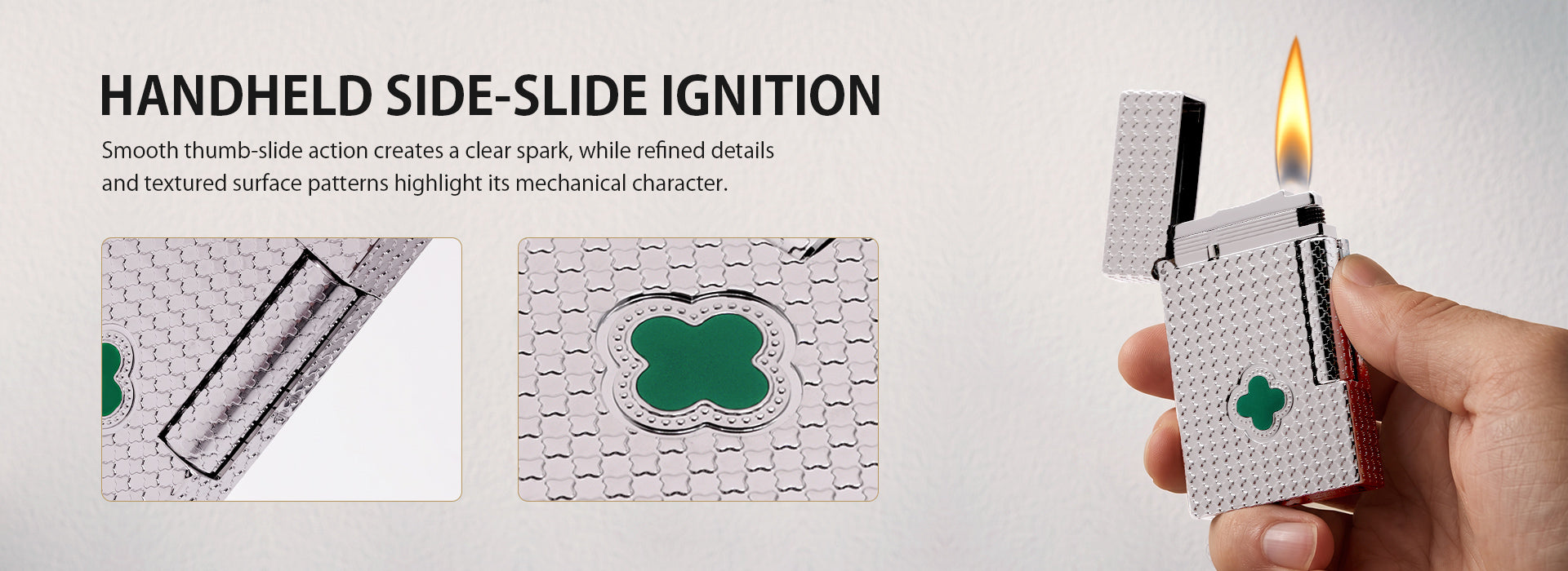 Clover Monogram Silver – Emerald Clover