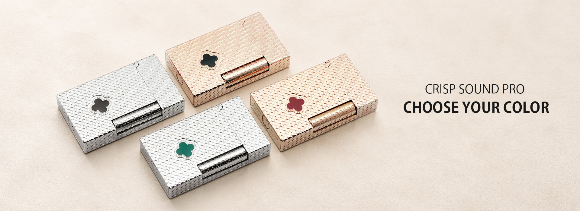 Clover Monogram Rose Gold  - Onyx Clover