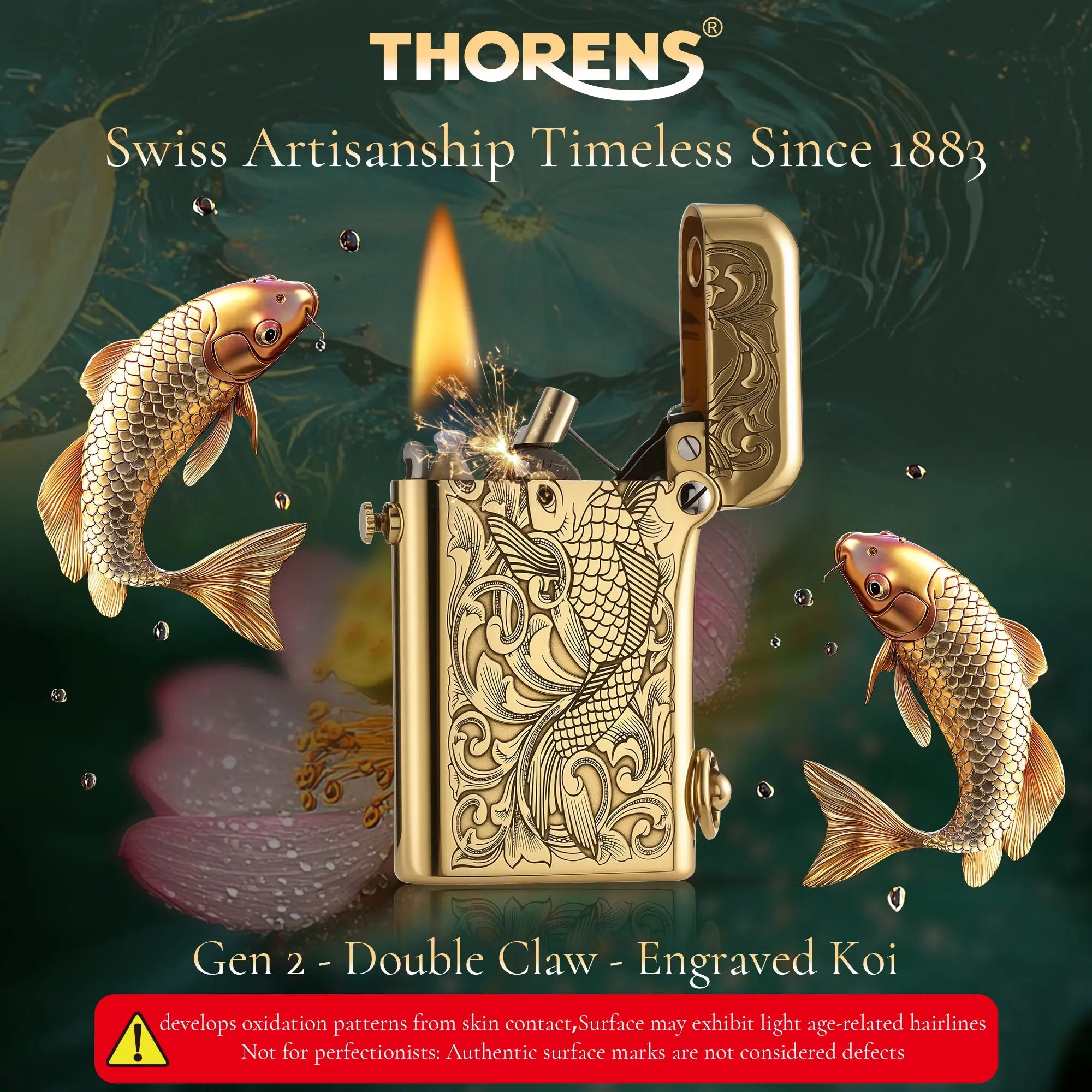 Gen 2 - Double Claw - Engraved Koi THORENS