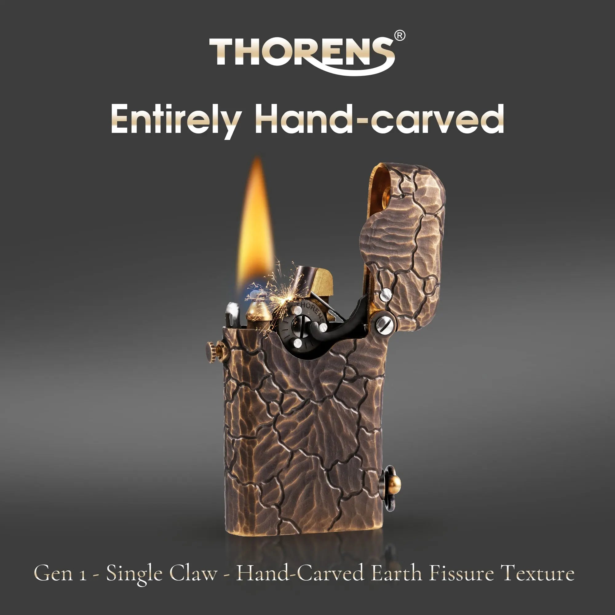 2025 New Products｜Gen 1 - Single Claw - Hand-Carved Earth Fissure Texture THORENS