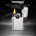 Gen 1 - Single Claw - Glossy with Brand Emblem - Silver THORENS