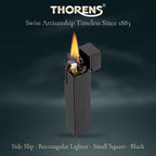 Side Slip - Rectangular Lighter - Small Square - Black THORENS