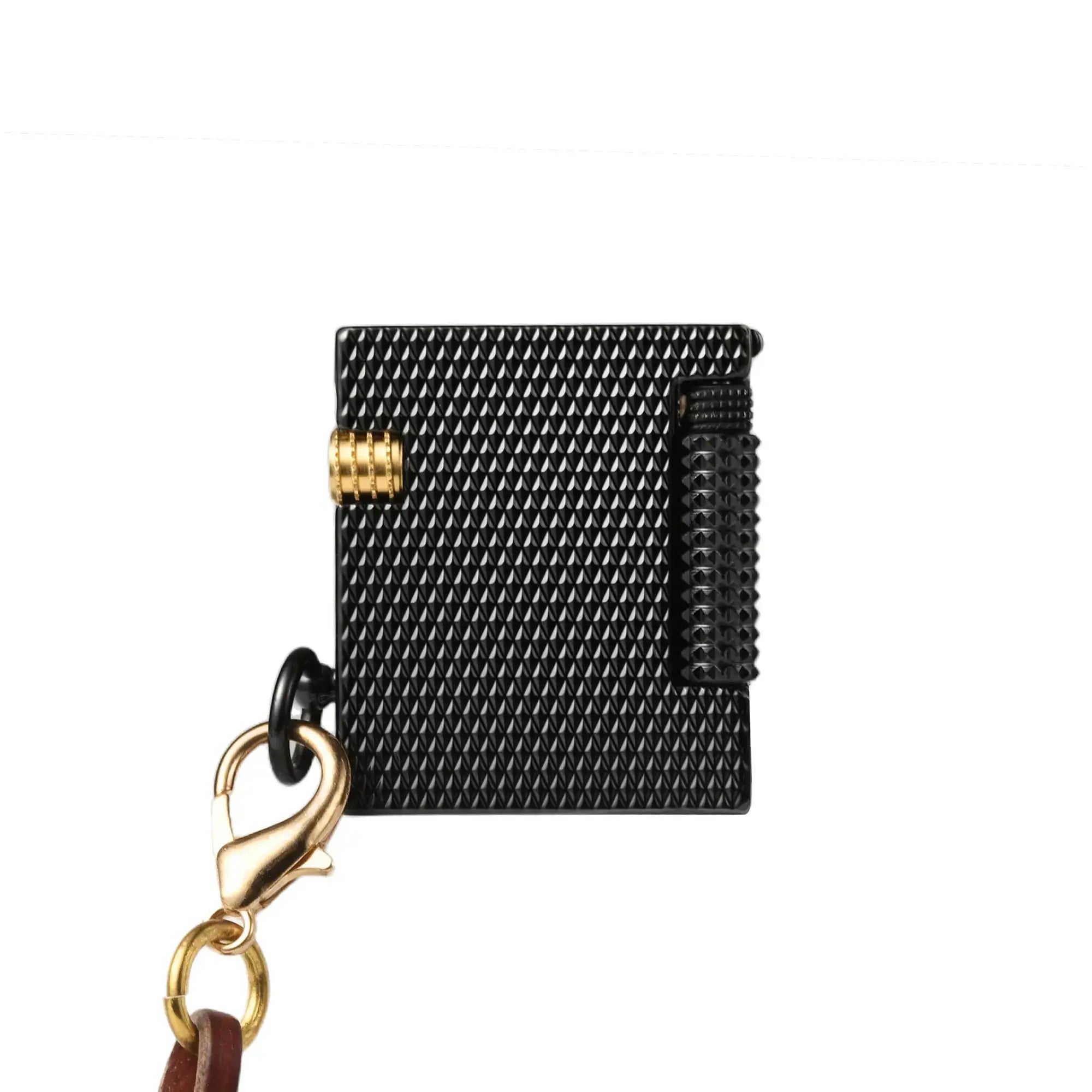 Mini Keychain Fluid Lighter, Diamond Mesh EDC Gift for Cigar