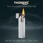 Side Slip - Rectangular Lighter - Glossy - Silver THORENS