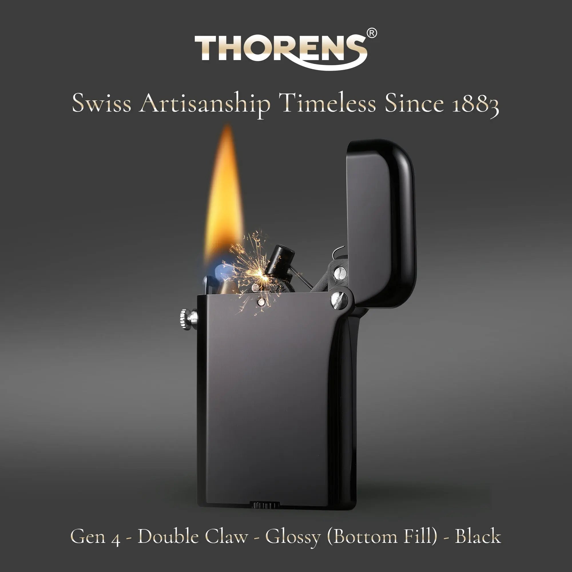Gen 4 - Double Claw - Glossy (Bottom Fill) - Black THORENS