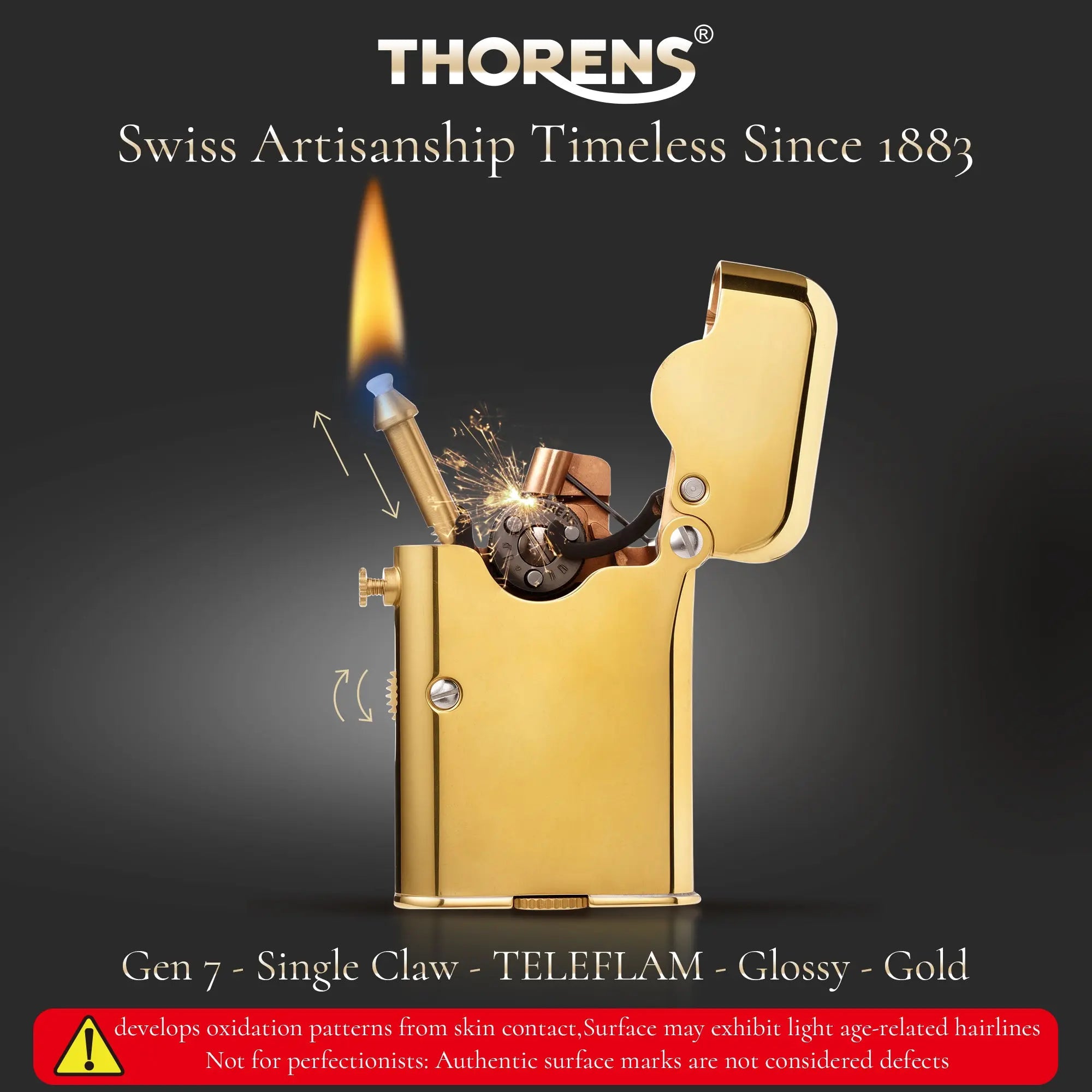 Gen 7 - Single Claw - TELEFLAM - Glossy - Gold THORENS