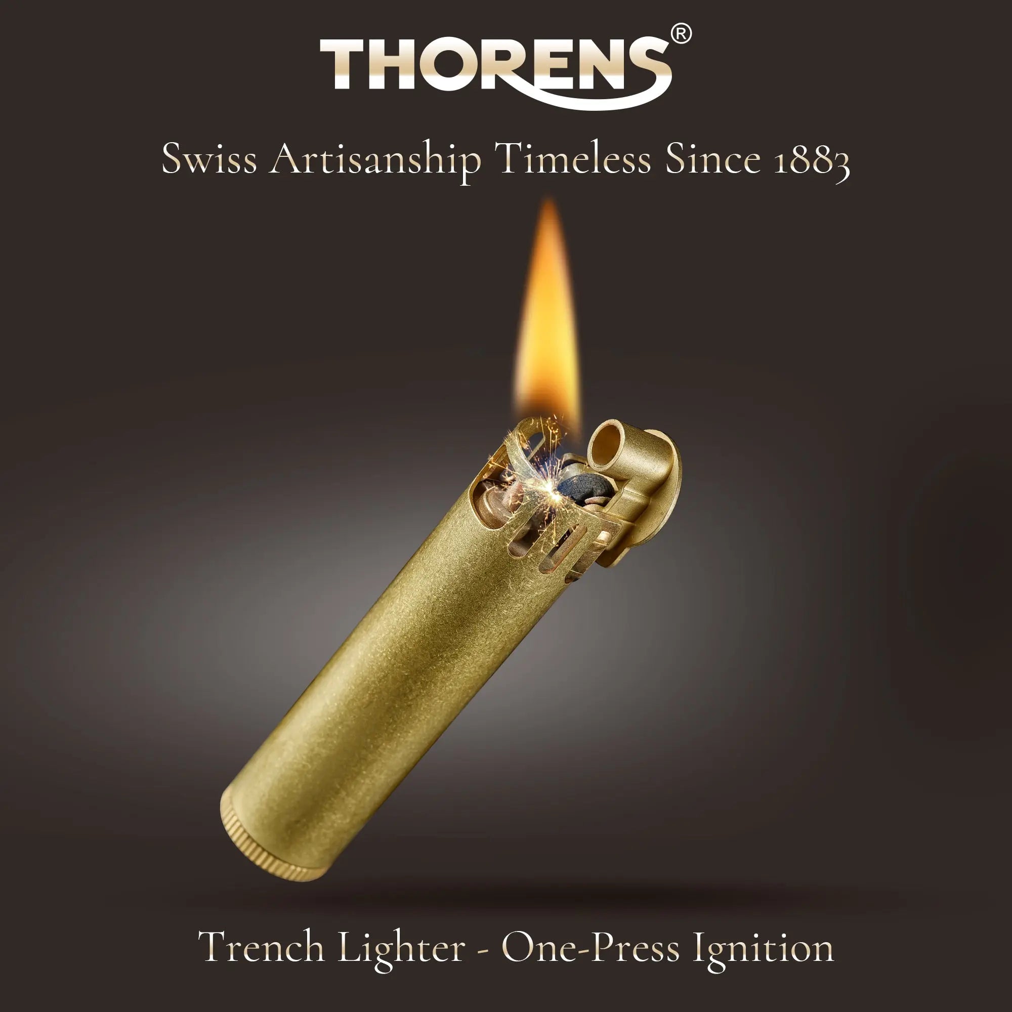 NEW THORENS One-button Press Thin Lighter NEW THORENS