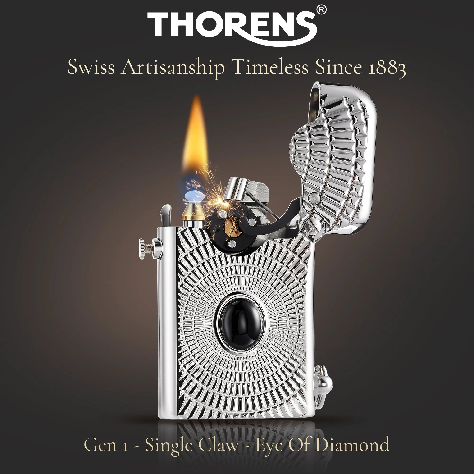 Single CLAW classic lighter Brass Lighter Thorens Lighter Metal Lighter Famous Lighter Cigar Lighter Vintage Lighter elite lighter refillable lighter reusable lighter windproof lighter