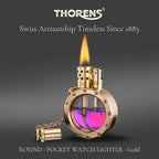 Round - Pocket Watch Lighter - Copper Color THORENS