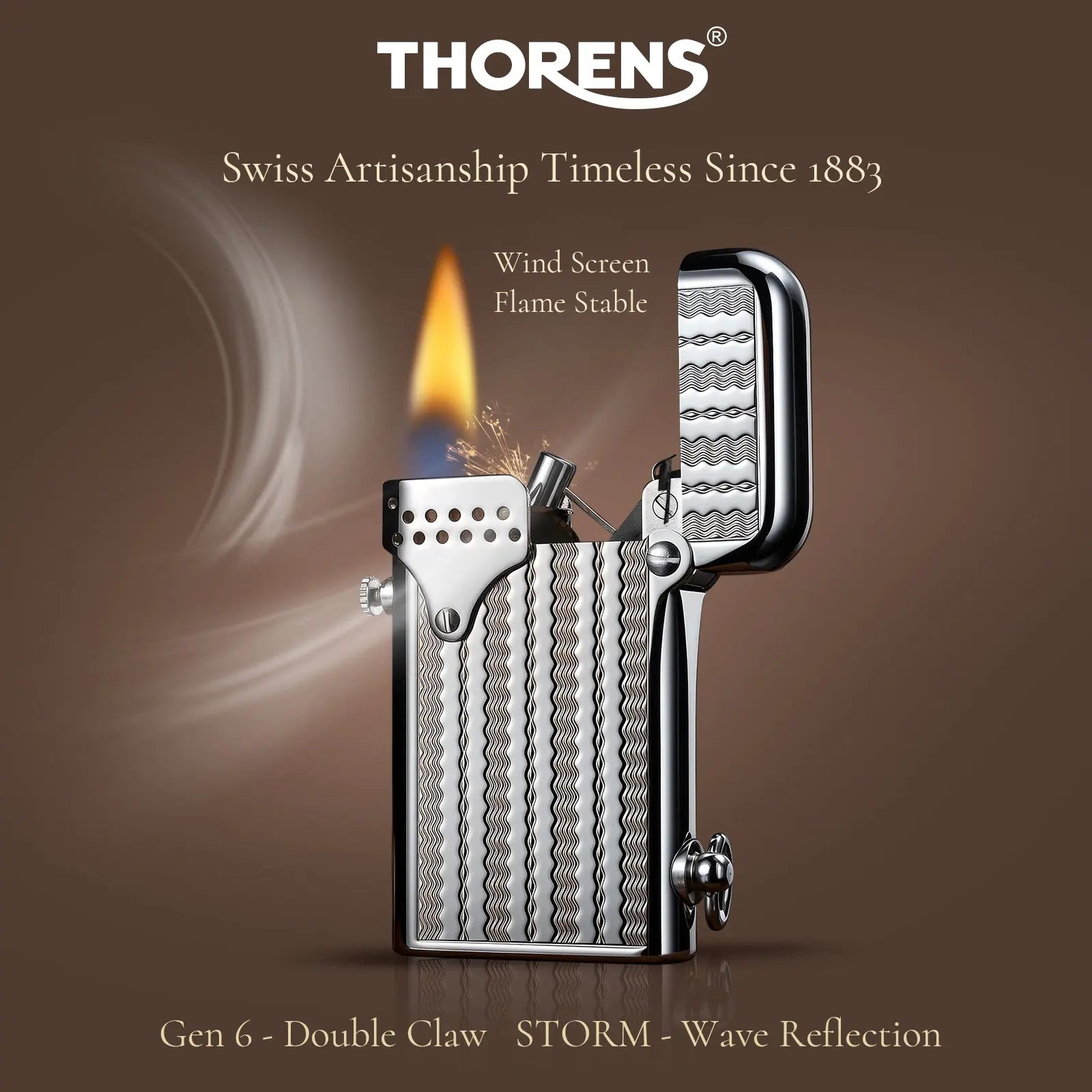 double CLAW storm windproof lighter classic lighter Brass Lighter Thorens Lighter Metal Lighter Famous Lighter Cigar Lighter Vintage Lighter elite lighter refillable lighter reusable lighter