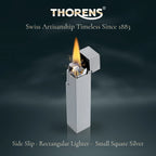 Side Slip - Rectangular Lighter - Small Square - Silver THORENS