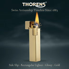 Side Slip - Rectangular Lighter - Glossy - Gold THORENS