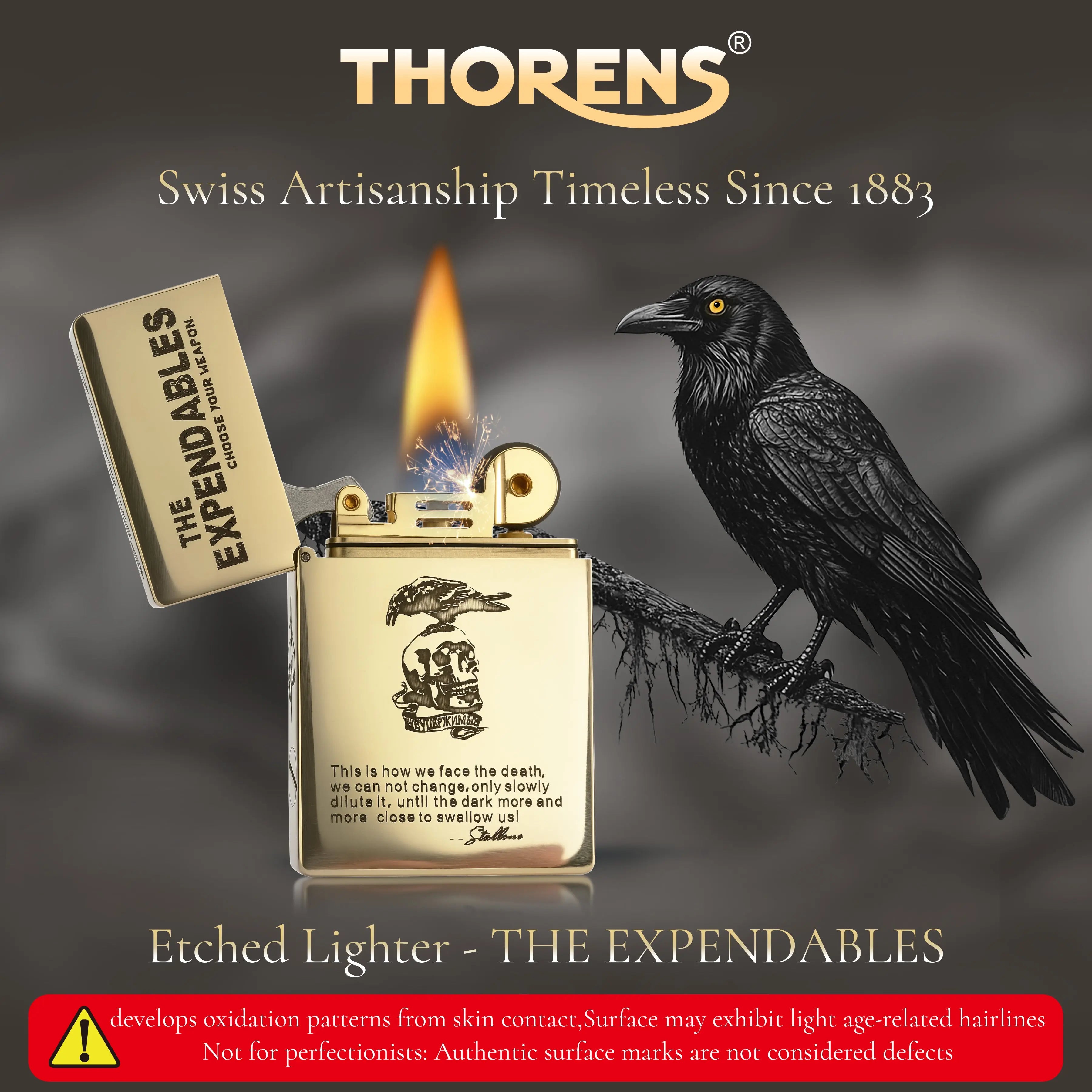 Etched Lighter - THE EXPENDABLES - Copper Color THORENS