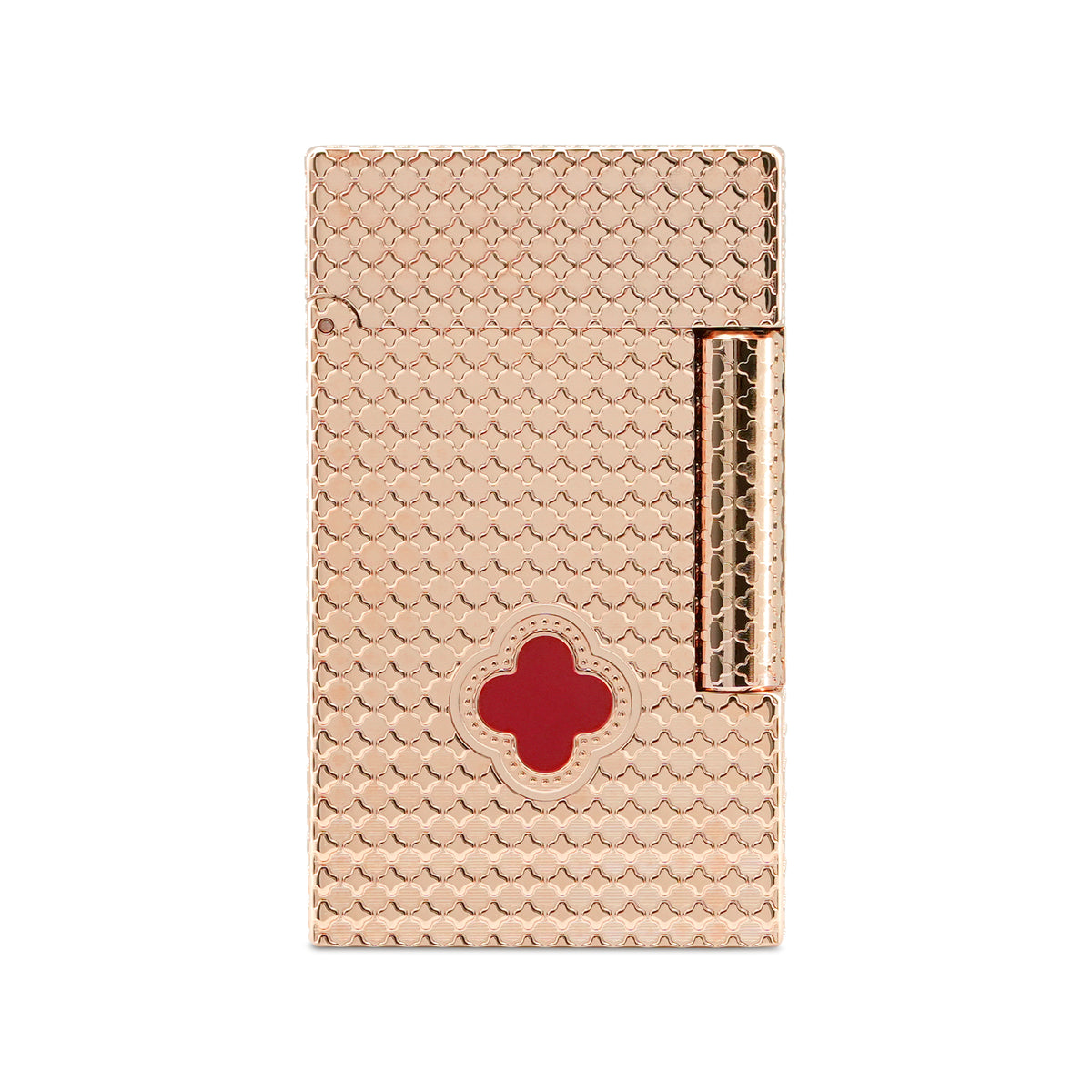 Clover Monogram Rose Gold- Ruby Clover