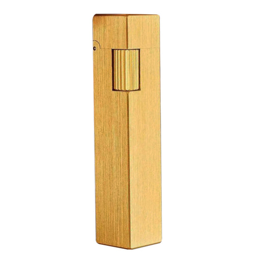 NEW THORENS square column kerosene lighter Creative personality High-end brass side sliding wheel Narrow pulley compact and portable