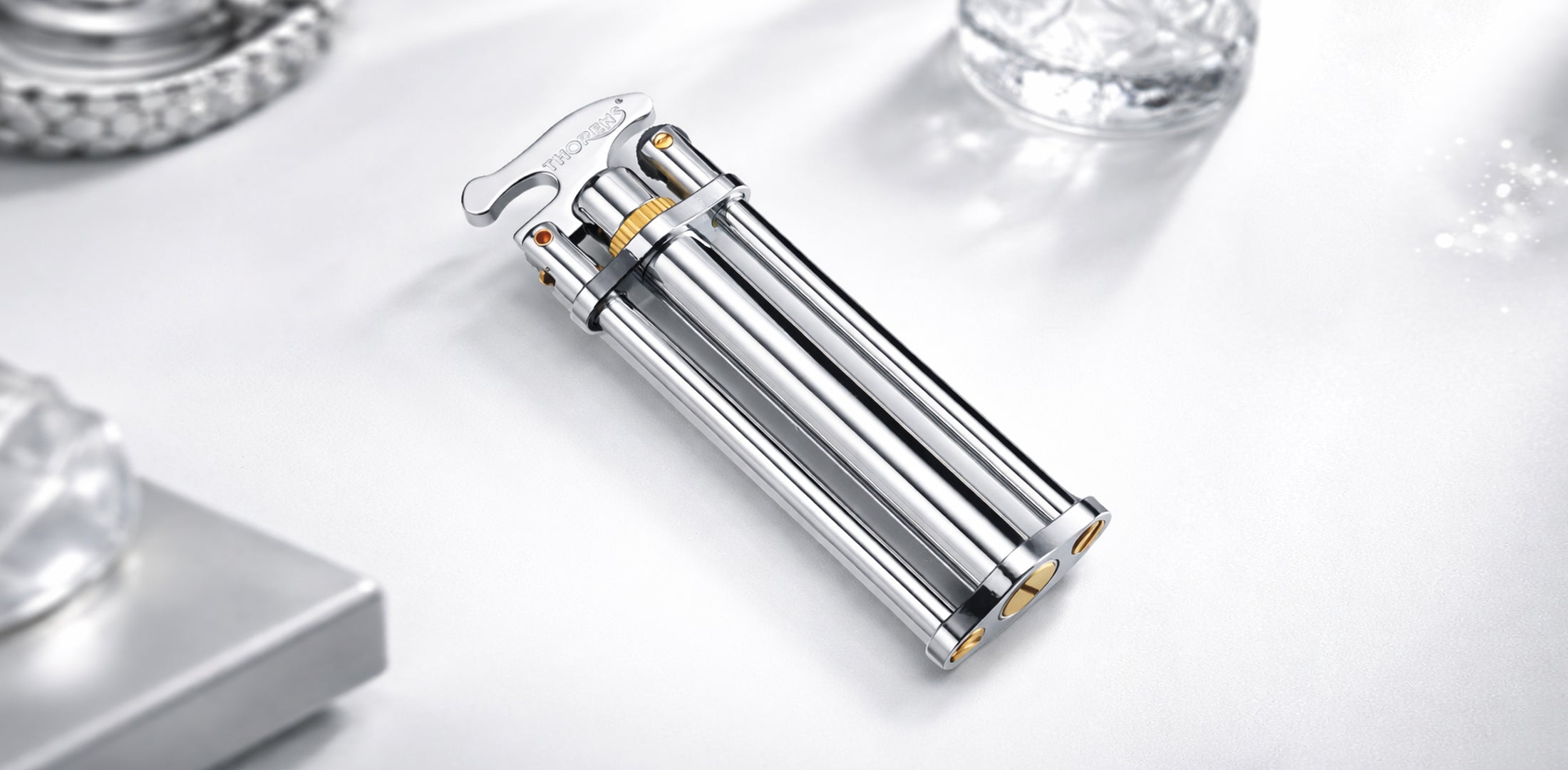 Three-Section Stick Lighter - Silver