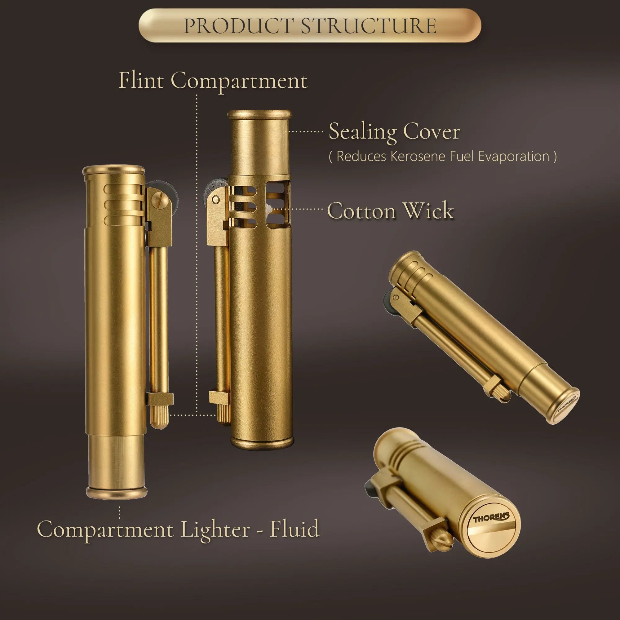 Trench Lighter - Side Fire THORENS