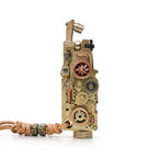 Steampunk – Mechanical Grip - Fine Gear - Brass Finish  