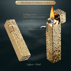 Side Slip - Rectangular Lighter - Golden Etch THORENS