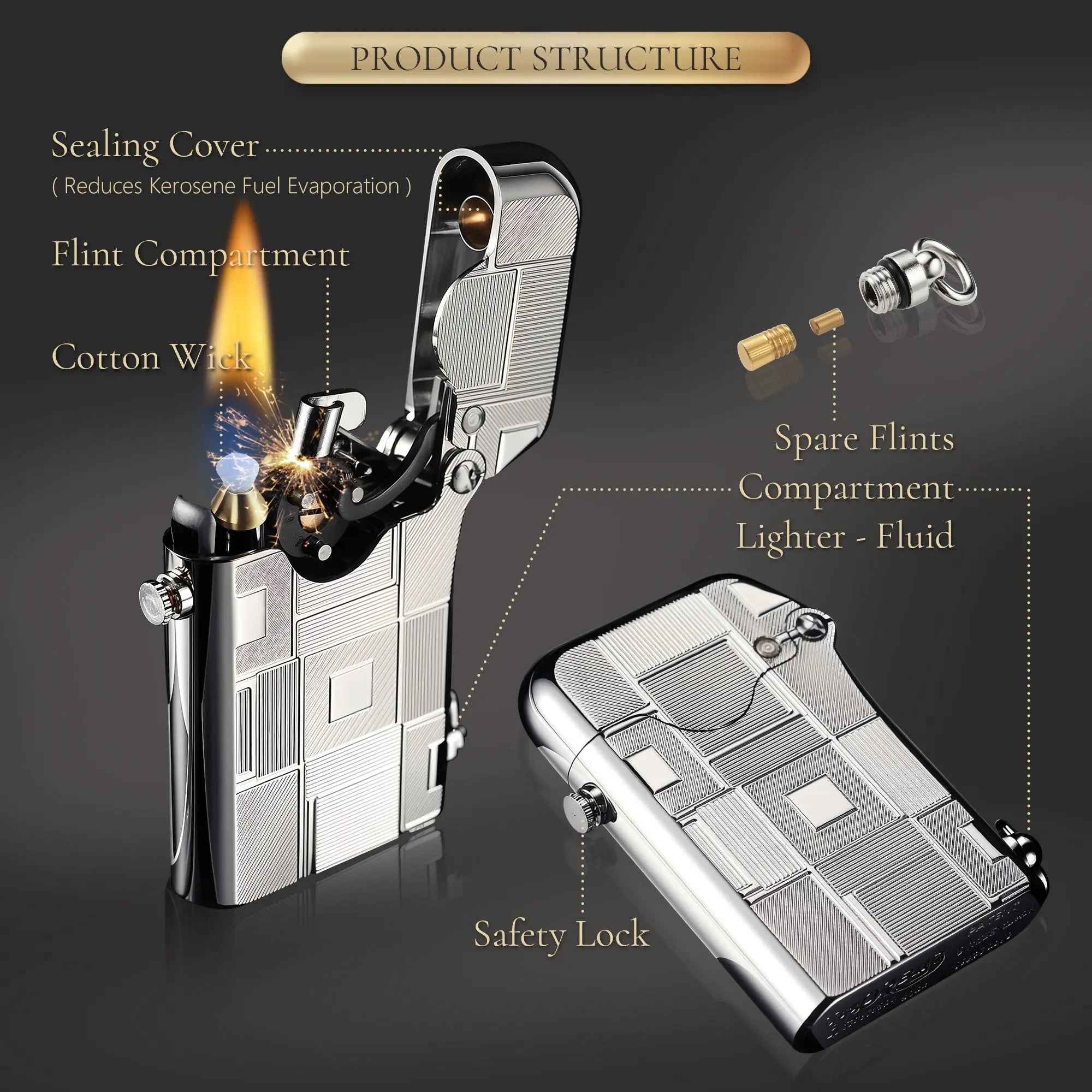 Single CLAW classic lighter Brass Lighter Thorens Lighter Metal Lighter Famous Lighter Cigar Lighter Vintage Lighter elite lighter refillable lighter reusable lighter windproof lighter