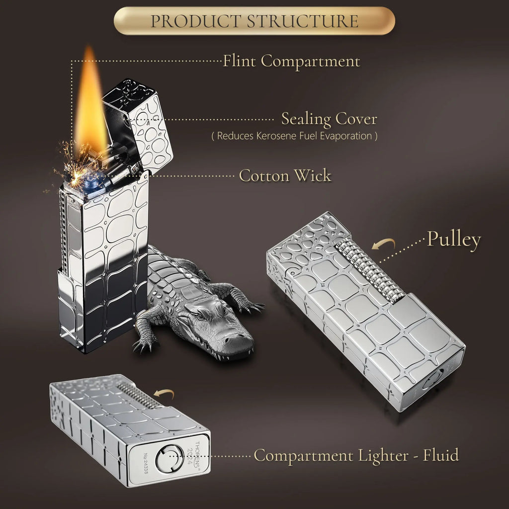 Side Slip - Narrow Lighter - Crocodile Pattern THORENS
