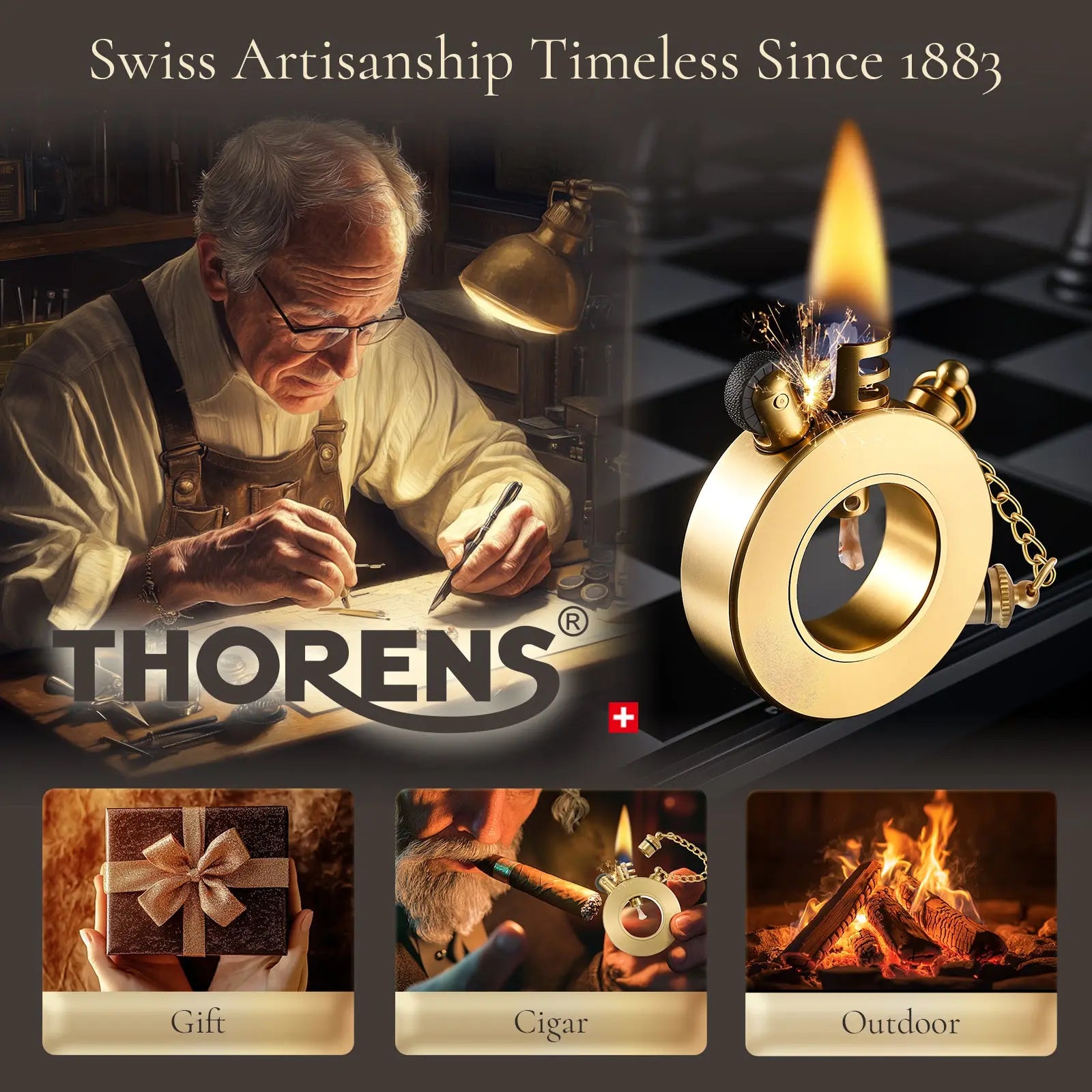 Trench Lighter - Seahorse THORENS