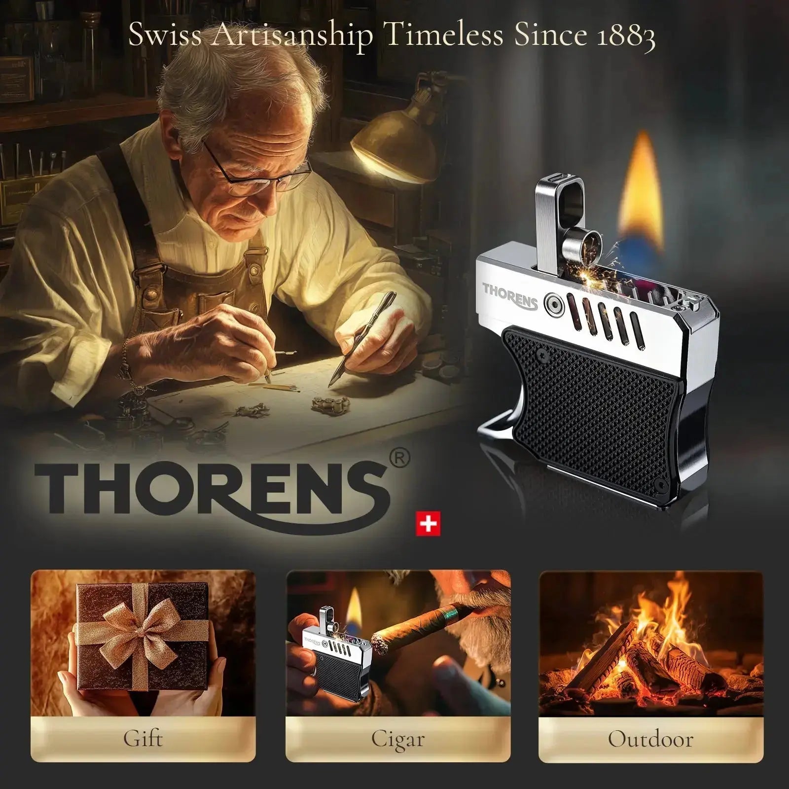 thorens lighter cigar lighter gun lighter metal lighter brass lighter cool lighter lighter gift kerosene lighter classic lighter refillable lighter reusable lighter
