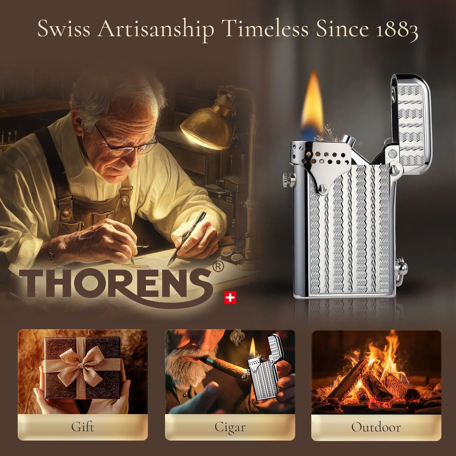 double CLAW storm windproof lighter classic lighter Brass Lighter Thorens Lighter Metal Lighter Famous Lighter Cigar Lighter Vintage Lighter elite lighter refillable lighter reusable lighter