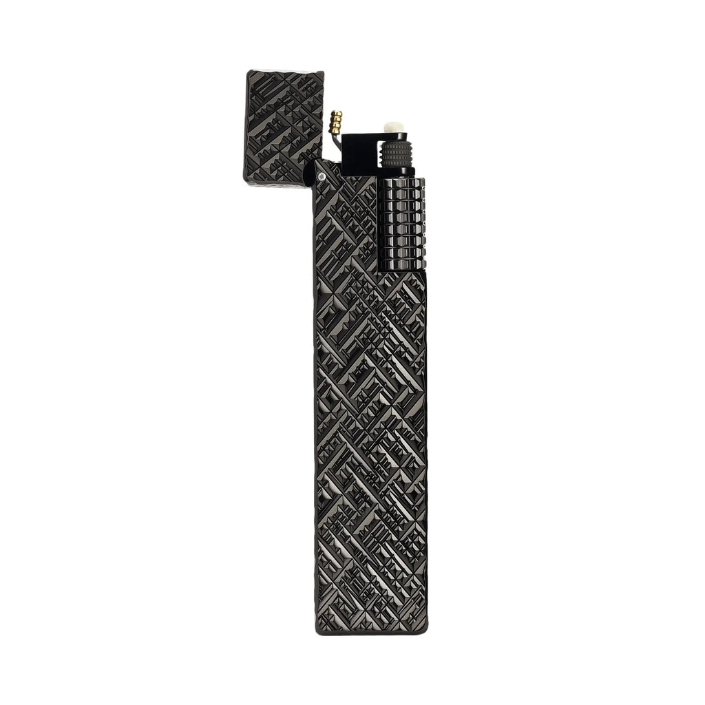 Side Slip - Rectangular Lighter - Black Carving THORENS