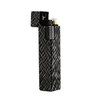 Side Slip - Rectangular Lighter - Black Carving THORENS