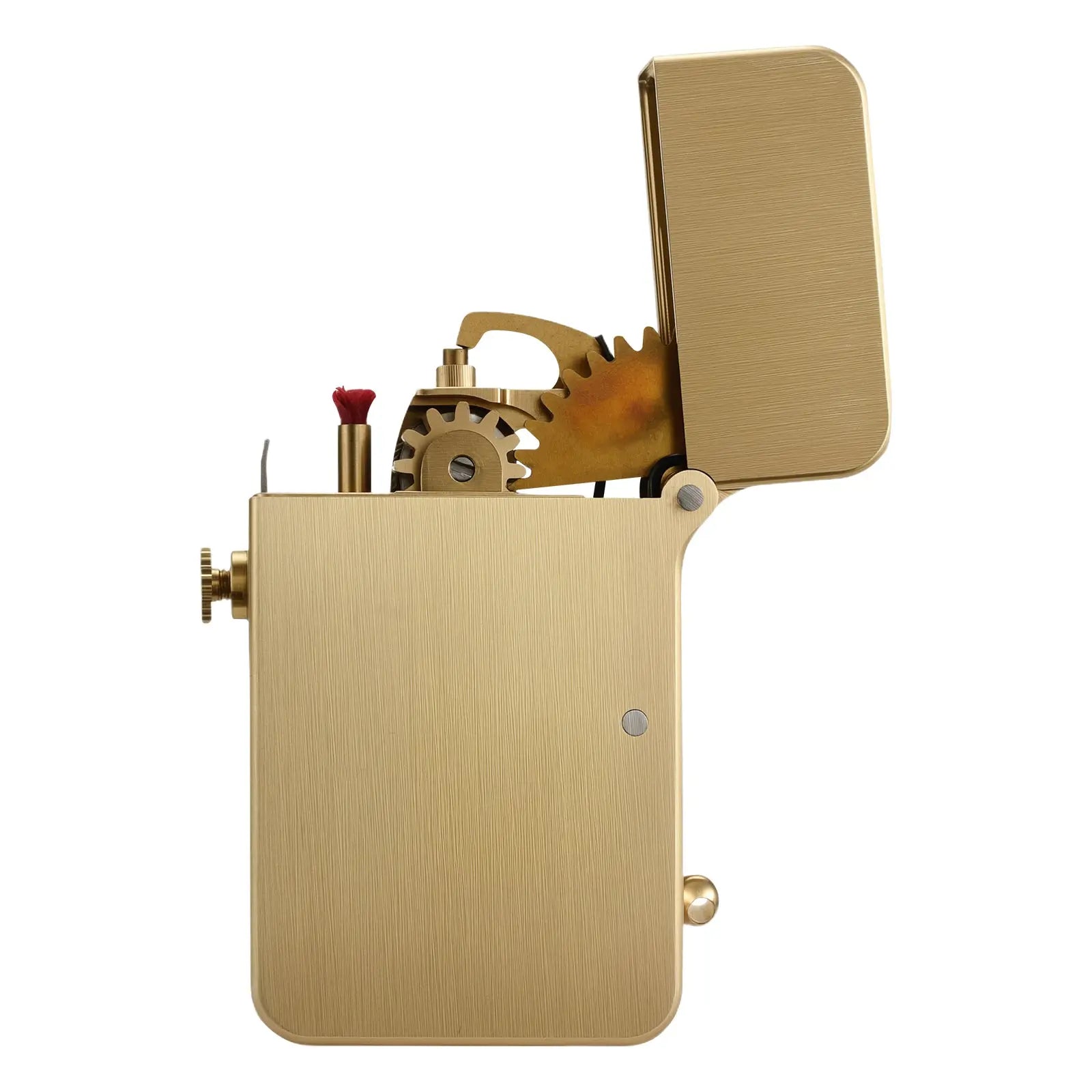 Semi-Automatic Ignition Lighter - Glossy - Copper Color THORENS